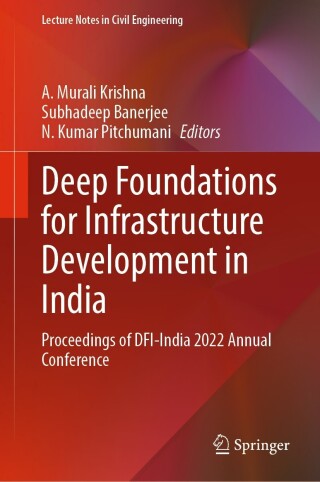 Cover image: Deep Foundations for Infrastructure Development in India 9783031372551