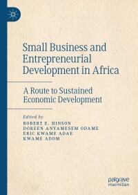 Cover image: Small Business and Entrepreneurial Development in Africa 9783031376740