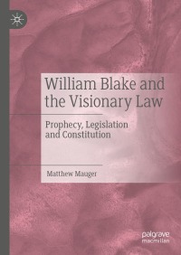 Cover image: William Blake and the Visionary Law 9783031377228