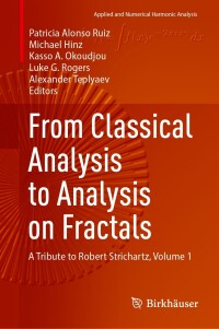 Cover image: From Classical Analysis to Analysis on Fractals 9783031377990