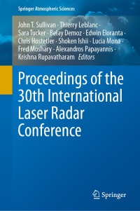 Immagine di copertina: Proceedings of the 30th International Laser Radar Conference 9783031378171