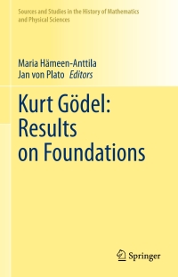 Cover image: Kurt Gödel: Results on Foundations 9783031378744