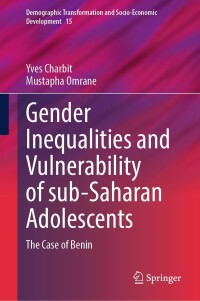 Cover image: Gender Inequalities and Vulnerability of sub-Saharan Adolescents 9783031380952