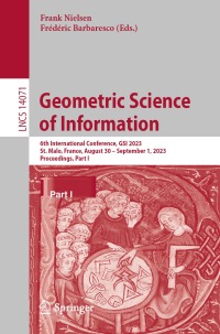 Imagen de portada: Geometric Science of Information 9783031382703