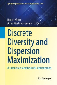 Immagine di copertina: Discrete Diversity and Dispersion Maximization 9783031383090