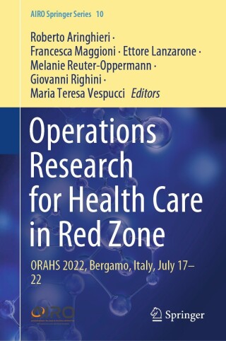 Cover image: Operations Research for Health Care in Red Zone 9783031385360