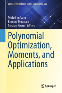 Imagen de portada: Polynomial Optimization, Moments, and Applications 9783031386589