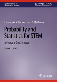 Cover image: Probability and Statistics for STEM 2nd edition 9783031389849