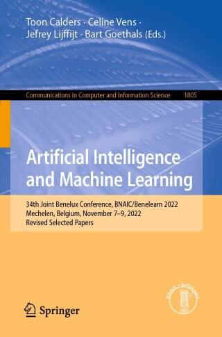 Cover image: Artificial Intelligence and Machine Learning 9783031391439