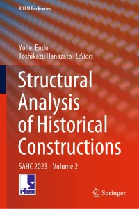 Imagen de portada: Structural Analysis of Historical Constructions 9783031394492