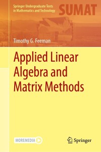 Cover image: Applied Linear Algebra and Matrix Methods 9783031395611