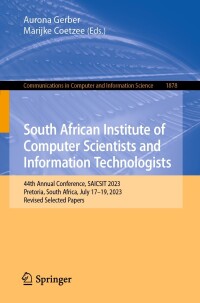 Cover image: South African Institute of Computer Scientists and Information Technologists 9783031396519