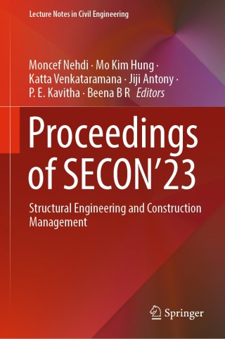 Cover image: Proceedings of SECON’23 9783031396625