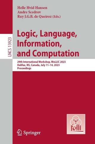 表紙画像: Logic, Language, Information, and Computation 9783031397837