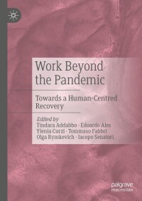 Cover image: Work Beyond the Pandemic 9783031399503