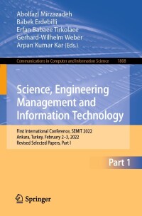 Cover image: Science, Engineering Management and Information Technology 9783031403941