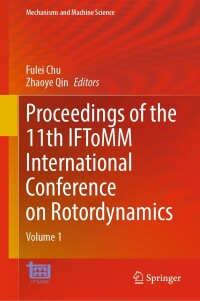 Cover image: Proceedings of the 11th IFToMM International Conference on Rotordynamics 9783031404542