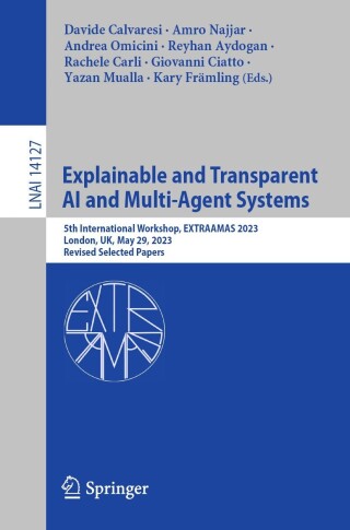 Imagen de portada: Explainable and Transparent AI and Multi-Agent Systems 9783031408779
