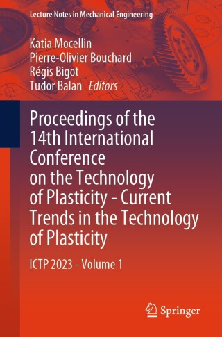 Cover image: Proceedings of the 14th International Conference on the Technology of Plasticity - Current Trends in the Technology of Plasticity 9783031410222