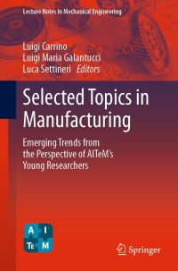 Cover image: Selected Topics in Manufacturing 9783031411625