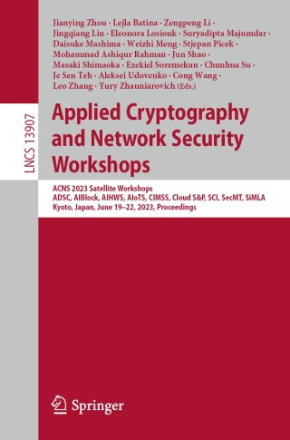Cover image: Applied Cryptography and Network Security Workshops 9783031411809