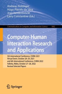 Imagen de portada: Computer-Human Interaction Research and Applications 9783031419614