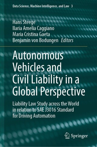 Cover image: Autonomous Vehicles and Civil Liability in a Global Perspective 9783031419911