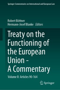 Cover image: Treaty on the Functioning of the European Union - A Commentary 9783031423604