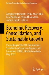 Cover image: Economic Recovery, Consolidation, and Sustainable Growth 9783031425103