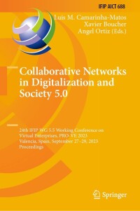 Cover image: Collaborative Networks in Digitalization and Society 5.0 9783031426216