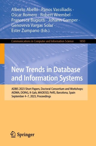 Imagen de portada: New Trends in Database and Information Systems 9783031429408