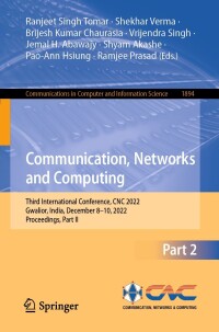 Cover image: Communication, Networks and Computing 9783031431449