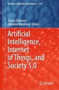 Omslagafbeelding: Artificial Intelligence, Internet of Things, and Society 5.0 9783031432996