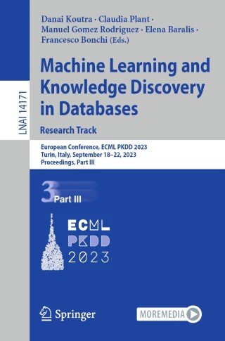 Imagen de portada: Machine Learning and Knowledge Discovery in Databases: Research Track 9783031434174