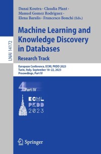 Titelbild: Machine Learning and Knowledge Discovery in Databases: Research Track 9783031434204