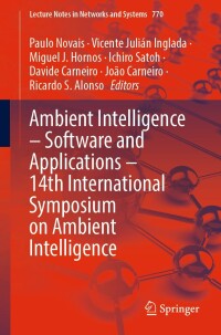 Cover image: Ambient Intelligence – Software and Applications – 14th International Symposium on Ambient Intelligence 9783031434600