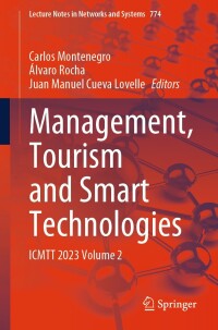 Imagen de portada: Management, Tourism and Smart Technologies 9783031437328