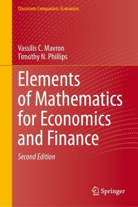 Immagine di copertina: Elements of Mathematics for Economics and Finance 2nd edition 9783031439094