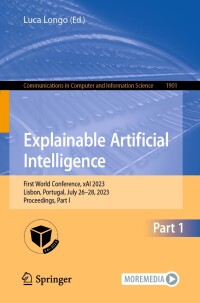 Cover image: Explainable Artificial Intelligence 9783031440632