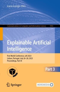 Cover image: Explainable Artificial Intelligence 9783031440694