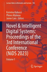 Omslagafbeelding: Novel & Intelligent Digital Systems: Proceedings of the 3rd International Conference (NiDS 2023) 9783031440960