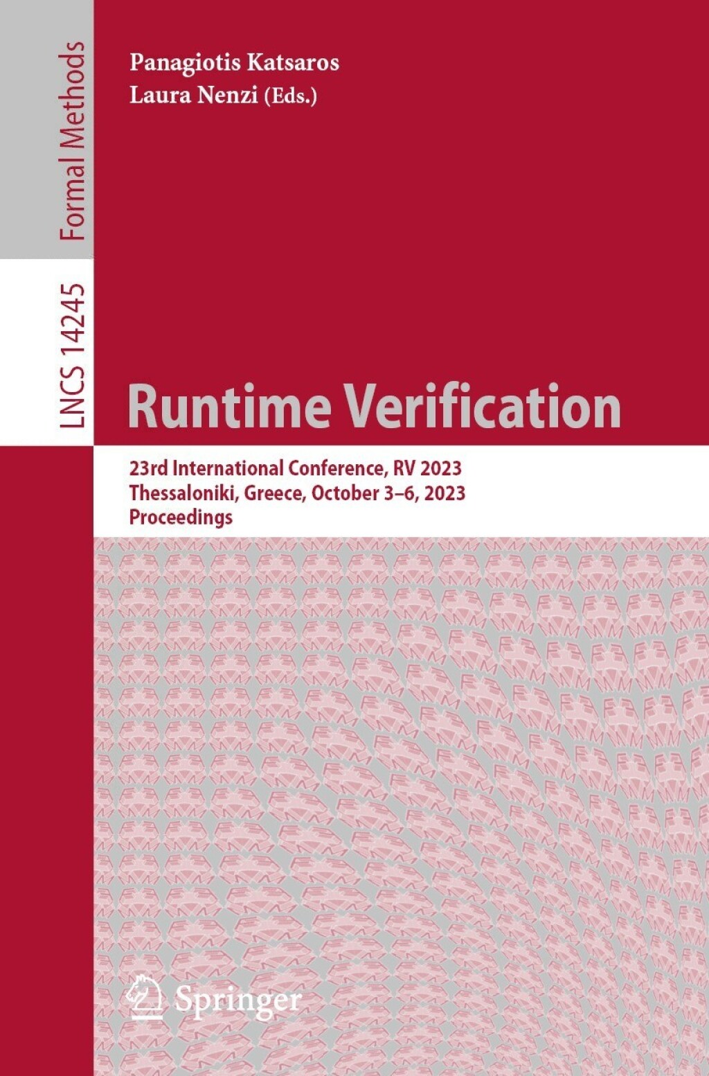 Runtime Verification 23rd International Conference, RV 2023, Thessaloniki, Greece, October 3–6, 2023, Proceedings