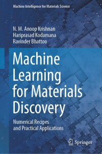 Cover image: Machine Learning for Materials Discovery 9783031446214