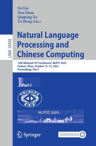 Immagine di copertina: Natural Language Processing and Chinese Computing 9783031446924