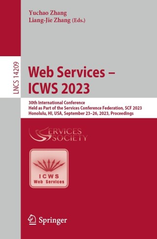 Cover image: Web Services – ICWS 2023 9783031448355