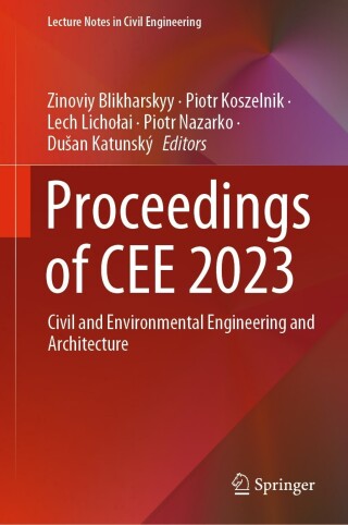 Cover image: Proceedings of CEE 2023 9783031449543