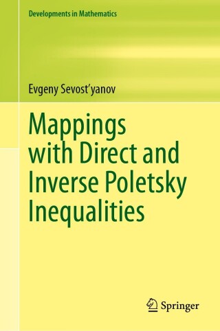 Cover image: Mappings with Direct and Inverse Poletsky Inequalities 9783031454172