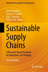 Titelbild: Sustainable Supply Chains 2nd edition 9783031455643