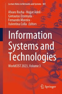 Cover image: Information Systems and Technologies 9783031456473