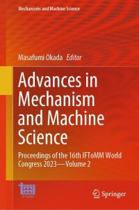 Cover image: Advances in Mechanism and Machine Science 9783031457692